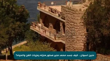 حنين أسوان.. كيف جسد محمد منير صخور منزله رمزيات الفن والحياة؟